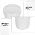 thumbnail image 3 of SHISUYAN 4pcs Paint Buckets for Painting 500ml Empty Paint Cans Plastic Paint Containers with Lids Plastic Paint Can Paint Pail Small Paint Storage Containers for Leftover Paint White, 3 of 8