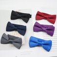 thumbnail image 4 of kurtrusly Grand Application Élégant Mince Nœud Papillon Garçon pour Mariages et Affaires Polyester Doux et Confortable Gris Foncé, 4 of 6
