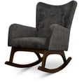 thumbnail image 1 of Logan Fauteuil d'Appoint Berçant Moderne en Tissu pour Salon Intérieur, Gris, 1 of 7