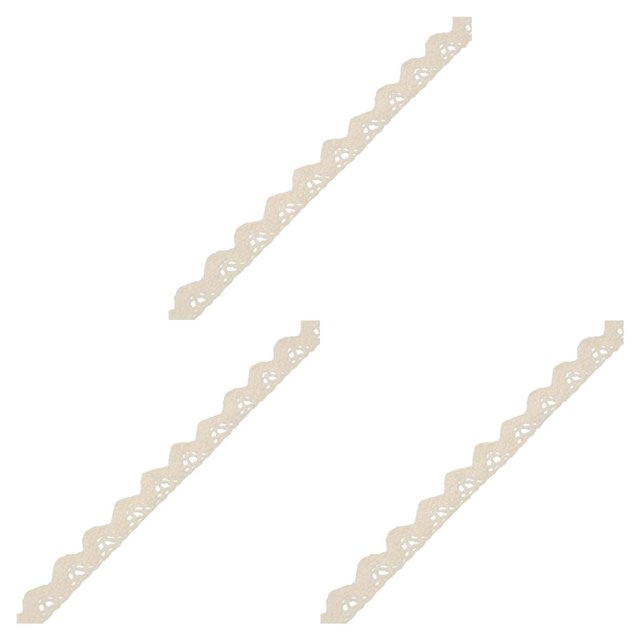 maskred 1 Roll Lace Craft Ribbon Supple Exquisite Cotton Charming Sewing Accessory Comfortable Clothes Supplies Lace Trim Type6 3Set