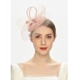 thumbnail image 2 of Tea Party Fascinator Hat Fascinator Pillbox Hat Headband For Wide Sweatband for Head, 2 of 4