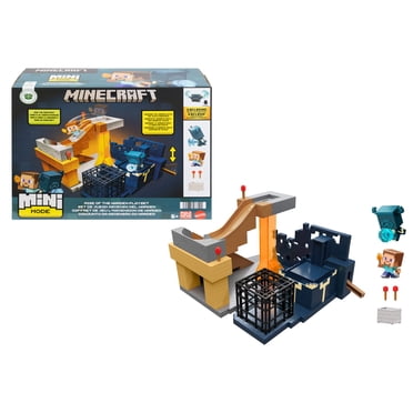 Minecraft Mini Mode Rise of the Warden Playset, 2 Minis, Steve & Warden Figures & DLC Code
