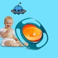 thumbnail image 3 of Transemion PP Baby Gyro Bowl Safe For Food Contacting Round Edge And Colorfast Sleek Surface Rotate Bowl Light Green, 3 of 6