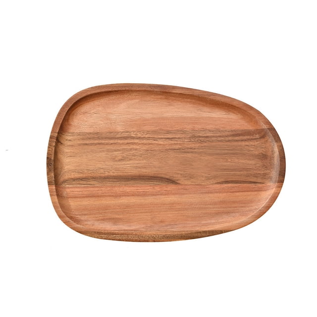 Home Kitchen Item Clearance Deals!Pcksrro Wood Fruit Plates Japanese Fruit Sum Plates Restaurant Food Setting Plates Multi Function Tray Tea Cup Plates