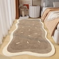 thumbnail image 1 of Modern Bohemian Area Rug - Skin-Friendly Microfiber Floor Mat for Bedroom/Living Room, Non-Skid Rubber Backing (60x160cm), 1 of 2