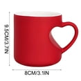 thumbnail image 2 of RKSTN Reveal Mug Heart-Shaped Color Changing Ceramic Mug - 11oz Heart Shape Changing Mugs With Side Heart Print Romantic Heart Handle Mug Romantic Surprise Gift kitchen gadgets, 2 of 6