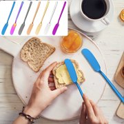 Iumwxz Kitchen Gadgets 304 Stainless Steel Knife Western Knife Kitchen Tools Metal Knife Cream Decorating Knife Kitchen Utensil Set Blue Stainless Steel Hometrends