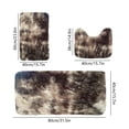 thumbnail image 3 of EGNMCR Area Rug, Mixed Color Bath Mats 3 Set Winter Bathroom Rugs For 3 Pcs Toilet Mats Universal Soft Comfort Water Absorption Non Slip Thick Machine Washable Easy To Dry Dark Carpets Suits, 3 of 7