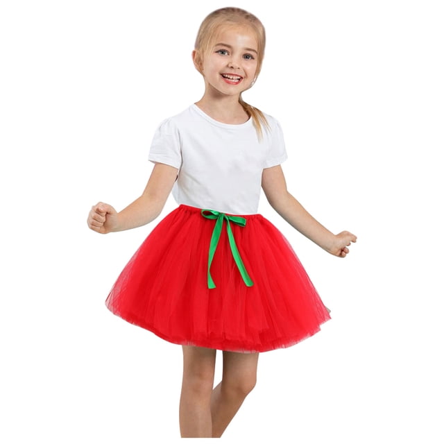 Birdeem Jupe Princesse en Tulle Multicolore pour Bébé Fille Jupe à Nœud Multicolore