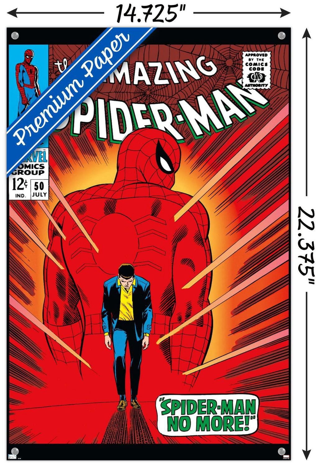 Marvel Comics - Amazing Spider-Man #50 Wall Poster, 22.375" x 34"