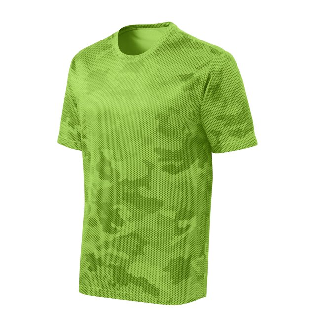 Gravity Threads CamoHex Short-Sleeve T-Shirt - Lime Shock - Medium