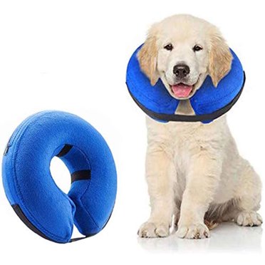 Pets Protective Collar with Velcro Fastening Adjustable Inflatable