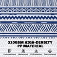 thumbnail image 4 of Outsunny Reversible Outdoor Rug, 6' x 9' Patio Rug, Dark Blue and White, 4 of 10