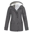 thumbnail image 1 of Spring Military Full-Zip Removable Hooded Cotton Mid-Long Parka Jacket Coat for Women, 1 of 4