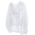 thumbnail image 5 of RXIRUCGD Veste à Capuche à Manches Longues Couleur Unie, Blanc, Taille : TG, 5 of 5