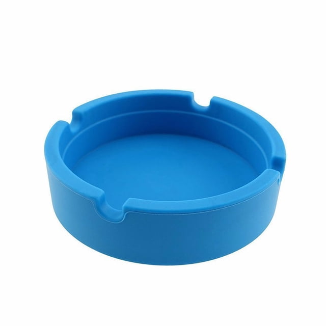 EGNMCR Cendrier Rond Coloré Cendrier en Caoutchouc Silicone de Qualité Supérieure