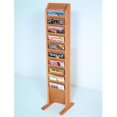 thumbnail image 1 of Wooden Mallet MR10-FSBH Cascade Free Standing 10 Pocket Magazine Rack - Black, Mahogany & Light Oak, 1 of 1