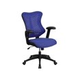 thumbnail image 4 of Scranton & Co Chaise de Bureau en Maille à Dossier Haut, Bleu, 4 of 6