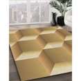 thumbnail image 3 of Ahgly Company Machine Washable Indoor Square Transitional Orange Area Rugs, 4' Square, 3 of 7