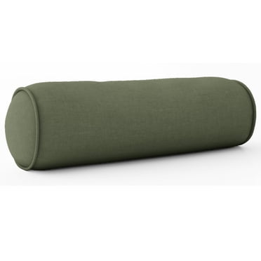 Coussin traversin Mainstays en chenille, 20 x 7 po, vert sauge