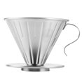 thumbnail image 4 of Stainless Steel Pour Over Coffee Dripper Cone Filter Cup Stand Coffee Machine Accessories Home Office Use, 4 of 7