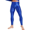 thumbnail image 3 of Kvysinly Men's Compression Long Pants Gym Workout Tights Trousers Seamless Quick Dry Base Layer Leggings Blue XXL, 3 of 6