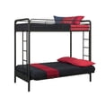 thumbnail image 2 of DHP Sammie Twin over Futon Metal Bunk Bed, 2 of 9