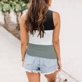 thumbnail image 4 of Dealovy Ribbed Tank Tops for Women Sleeveless Color Block Scoop Neck Buttons Slim Fitted Basic Tunic Tees, 4 of 6
