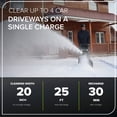 thumbnail image 3 of Greenworks Chasse-Neige Sans Fil 20 Pouces 80V, Batterie Non Incluse (Outil Seulement), 3 of 10