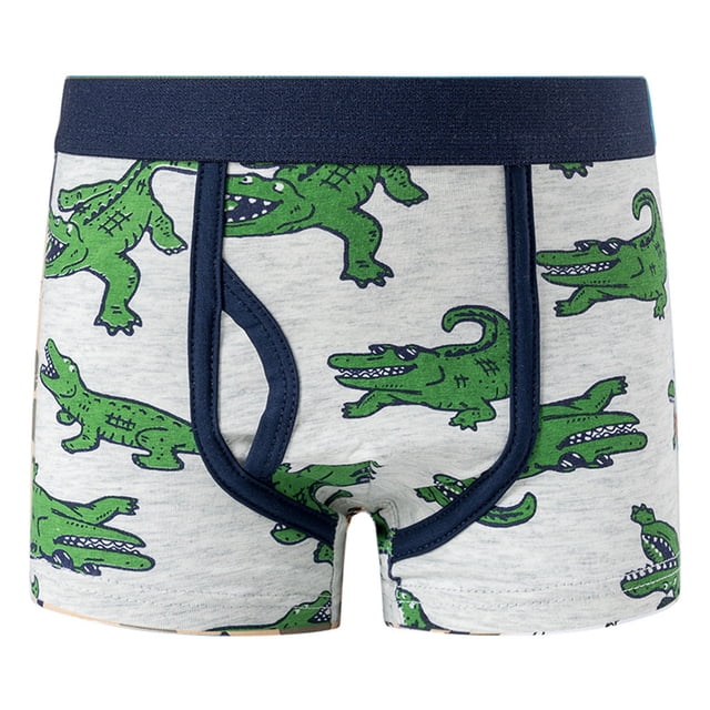 MIASHUI Boys Boxer Shorts Cotton Pattern Boxer Brief Underwear,Navy,6-7 Years