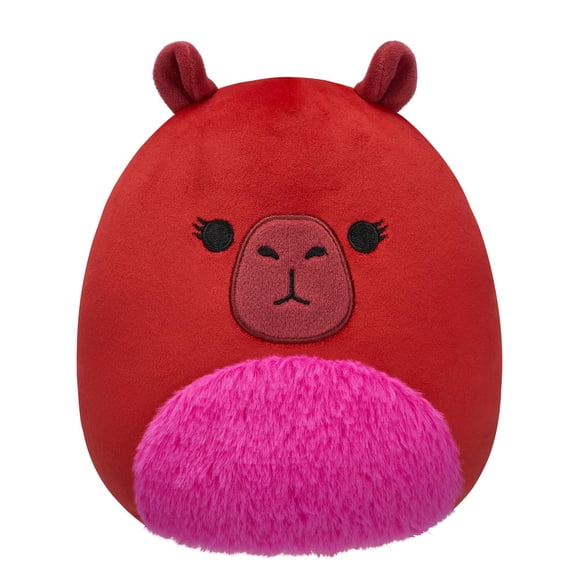 Squishmallows Original 8-Inch Marcia Bordeaux Capybara - Peluche Officielle Jazwares - Procureur d'Appel et Traiteur d'Enchilada - Nom Unique et Bio - Matériaux Doux et de Haute Qualité
