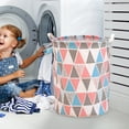 thumbnail image 4 of Hearth & Gear Patterned Linen Laundry Hamper Without Lid Large Open Top Stylish And Breathable Fabric For Bedroom Or Bathroom Easy And Durable Design Laundry Clean And Laundry Rolling Laundry with, 4 of 5