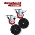 thumbnail image 3 of DSstyles 20Gal Electric Oil Drain Pan with Rolling Wheel, Low-Profile 110W Electric Pump Oil Change Pan with 8 ft Hose&Folding Handle, for Trucks, Cars, SUVs, Buses&RVs, Red, 3 of 8