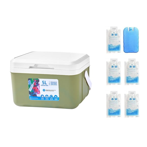 The Great Outdoors Portable Cooler Insulated Box Leak Proof Outdoor Hard Cooler Keeps Ice for Up to 3 Days Great for Beach Camping Tailgating Sports More Beach Cooler Bag