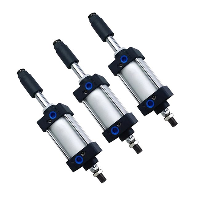 SCJ63 Series Standard Air Pneumatic Cylinders Bore 63mm Double Acting Adjustable Stroke And Large Thrust ,Wear-Resistant