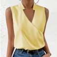 thumbnail image 1 of zanvin Camisoles pour Femmes, Haut d'Été Décontracté de Mode pour Femmes à Col en V Uni, Chandail Sans Manches, 1 of 5