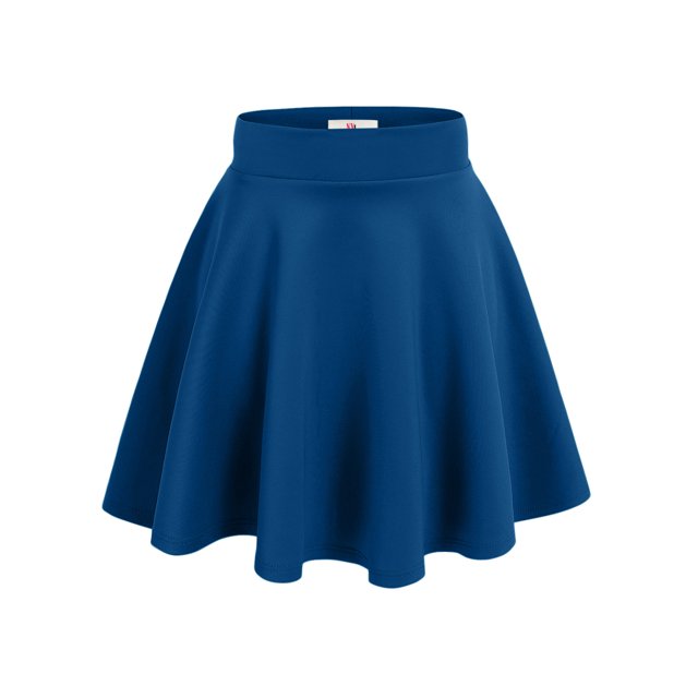 NYL Womens A-Line Flared Skater Skirt Reg and Plus Size - Made In USA, Medium