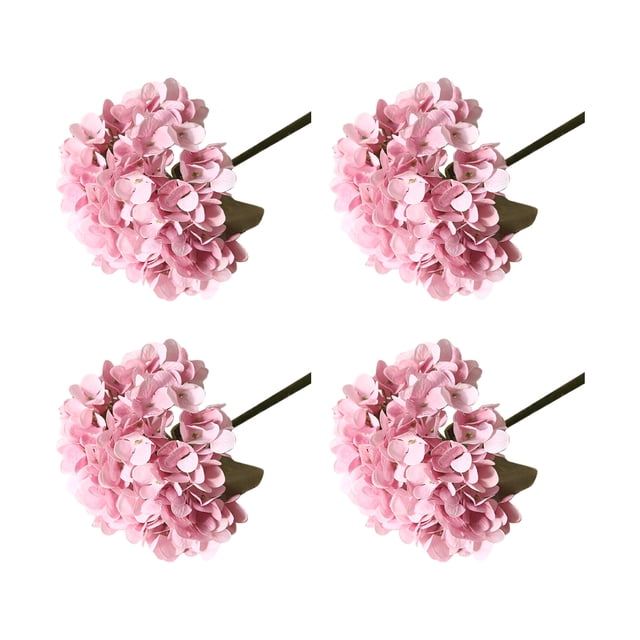 Baohd 4pcs/set Versatile And Realistic Flower For Home Decoration Wedding Artificial Flowers Fake Flower light pink purple 1Set