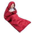 thumbnail image 1 of TopLLC Throw Blanket Sleeping Bags XL For Adults Mens Large Wide Sleeping Bag For Camping Backpacking Warm Cool Weather Bug Jacket, 1 of 9