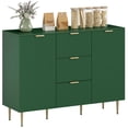 thumbnail image 1 of HOMCOM Sideboard Buffet Cabine w/ 3 Drawers and Adjustable Shelves, Green, 1 of 10