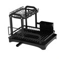 thumbnail image 2 of Kitchen Dish Drying Rack, Dish Racks for Kitchen Counter, Large Dish Drainers Rack, Two Tier Black Metal Dish Drying Rack, 2 of 5