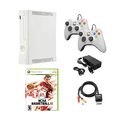 thumbnail image 1 of Microsoft Xbox 360 Original Refurbished Console Bundle with NCAA Basketball 10 & 2 Controllers, 1 of 7