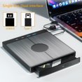 thumbnail image 3 of 7 in 1 External CD/DVD Drive USB 3.0 DVD Player with 2 USB/Type-C Ports ,Latest USB 3.0 Tech, 3 of 5