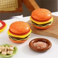 thumbnail image 4 of Hxlamzoo 6-Piece Ceramic Hamburger Plates Set (4x4x4 Inch) - Dishwasher Safe, Durable Stackable Appetizer Dishes for Home Kitchen & Party Use, 4 of 7