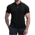 thumbnail image 2 of FNFYFH Clearance Chemises de Golf pour Hommes Col Manches Courtes T-Shirts Été Col Rabattu Blouses Noir,m, 2 of 8