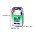 thumbnail image 3 of Big Savings! Creative Gradient Color Lighter, Outdoor Windproof Lighter with Double Arcs, Cool Transparent Lighter for BBQ, Camping, and Fire Starting, 3 of 6