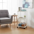 thumbnail image 4 of Fwttom Small Plastic Furn Iture, Mini Table Easy Small Apartment Bedside Table Small Table, 4 of 6
