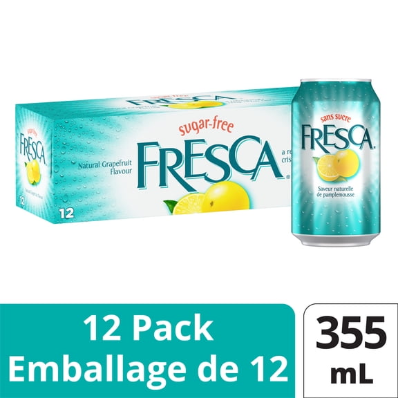Fresca Fridge Pack Cannettes, 355 mL, 12 Pack