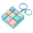 thumbnail image 1 of Keyboard Fidget Toy Keychain, 9-in-1 Keyboard Decompression Button Finger Clicker Stress Relief Fidget Toy Gift, 1 of 8