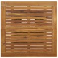 thumbnail image 4 of vidaXL Bar Table Grey 80x80x110 cm Poly Rattan and Solid Acacia Wood, 4 of 5